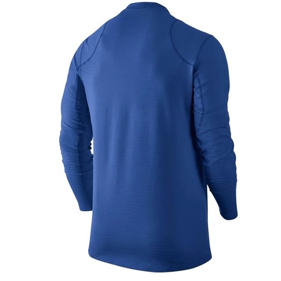 New Nike Pro Warm Long Sleeve Training Shirt Mens Top 725035 480 - Picture 2 of 4